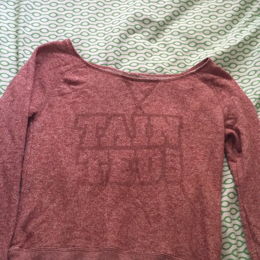 PINK/ VS off the shoulder sweater